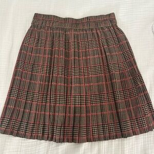 Banana Republic | Red and Black Plaid A-Line Skirt